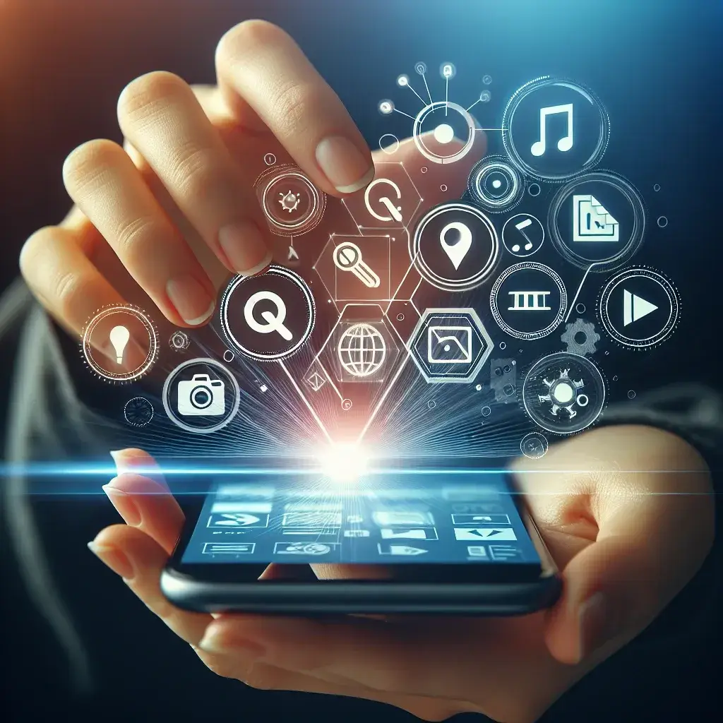 "User editing a social video on a mobile app, showcasing creative tools and features for impactful content creation in the 'Top Mobile Apps for Social Video Editing' article."